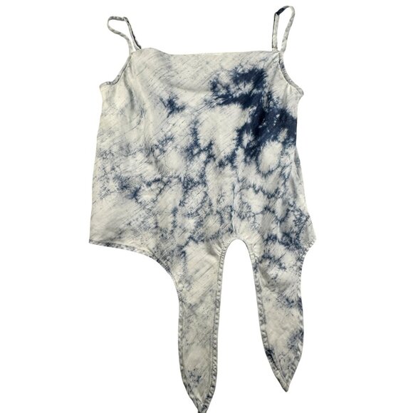 Bella Dahl Women's Blouse Bias Cowl Neck Tie up Cami Top Cloud Wash Sz S - Picture 2 of 10